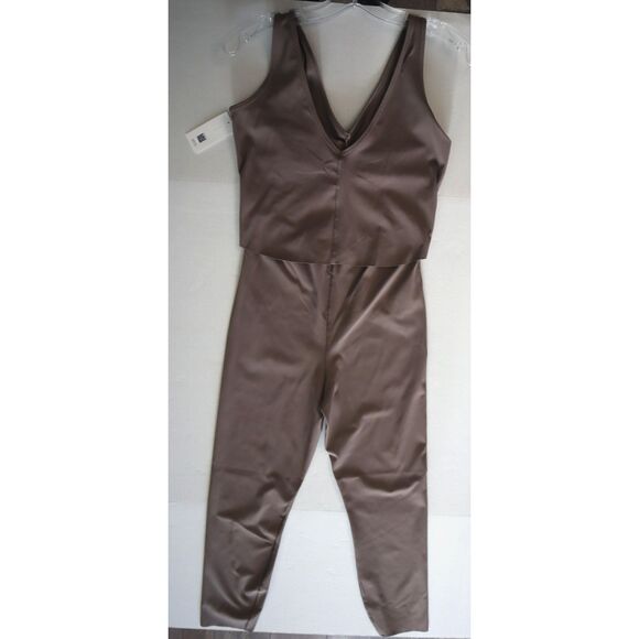 SPANX 50808R Women's Sz S Smoke/Gray-Brown Deep Dive Booty Boost Jumpsuit - Picture 9 of 14